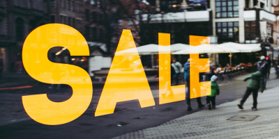 Imagen letrero con la palabra ''sale''