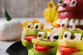 Frutas decoradas halloween